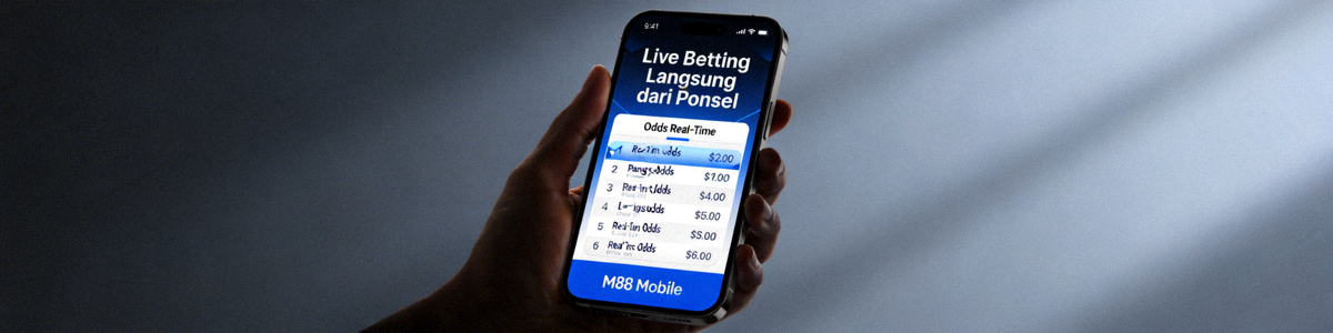 Live betting langsung dari ponsel dengan odds real-time di platform M88 Mobile